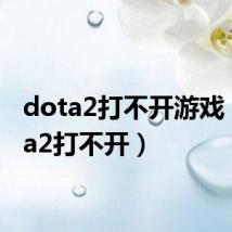 dota2打不开游戏(dota2打不开)