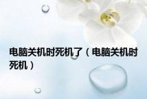 电脑关机时死机了(电脑关机时死机)