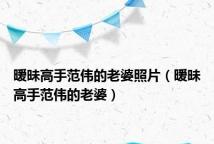 暧昧高手范伟的老婆照片(暧昧高手范伟的老婆)