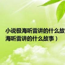 小说极海听雷讲的什么故事(极海听雷讲的什么故事)