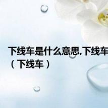 下线车是什么意思,下线车能买吗(下线车)