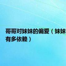 哥哥对妹妹的偏爱(妹妹对哥哥有多依赖)