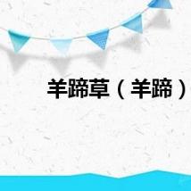 羊蹄草（羊蹄）