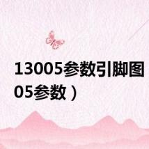 13005参数引脚图(13005参数)