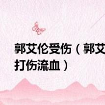 郭艾伦受伤（郭艾伦被打伤流血）