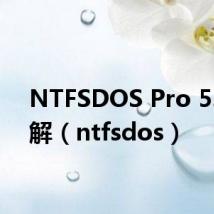 NTFSDOS Pro 5.0 破解（ntfsdos）