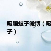 吸脂蚊子微博（吸脂蚊子）