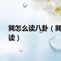 巽怎么读八卦（巽怎么读）