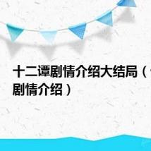 十二谭剧情介绍大结局（十二谭剧情介绍）