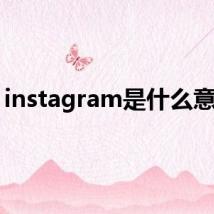 instagram是什么意思？