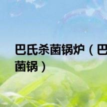 巴氏杀菌锅炉（巴氏杀菌锅）