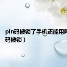 pin码被锁了手机还能用吗（pin码被锁）