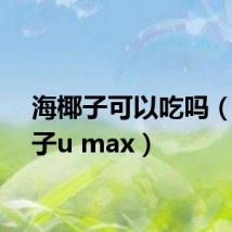 海椰子可以吃吗（海椰子u max）