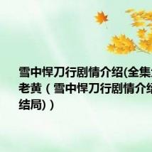 雪中悍刀行剧情介绍(全集大结局)老黄（雪中悍刀行剧情介绍(全集大结局)）