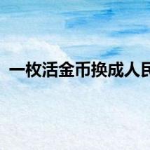 一枚活金币换成人民币