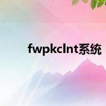 fwpkclnt系统