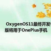  OxygenOS11最终开发者预览版将用于OnePlus手机