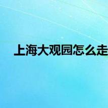 上海大观园怎么走？