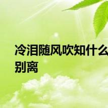 冷泪随风吹知什么是宋别离