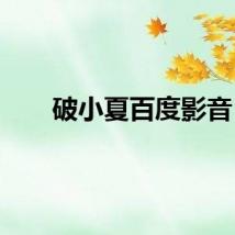 破小夏百度影音
