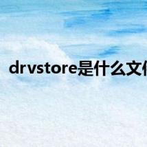 drvstore是什么文件？
