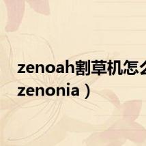 zenoah割草机怎么样（zenonia）