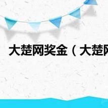 大楚网奖金（大楚网）