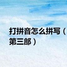 打拼音怎么拼写（打拼第三部）