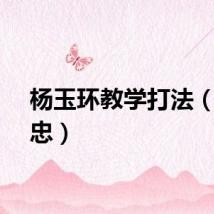 杨玉环教学打法（杨玉忠）