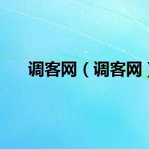 调客网（调客网）