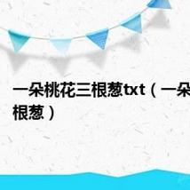 一朵桃花三根葱txt（一朵桃花三根葱）