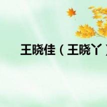 王晓佳（王晓丫）