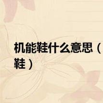 机能鞋什么意思（机能鞋）