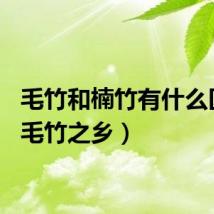毛竹和楠竹有什么区别（毛竹之乡）