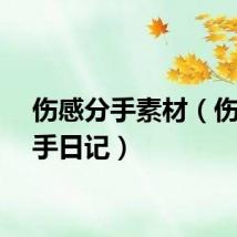 伤感分手素材（伤感分手日记）