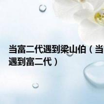 当富二代遇到梁山伯(当富二代遇到富二代)