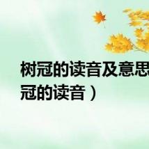 树冠的读音及意思（树冠的读音）