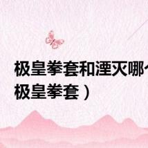 极皇拳套和湮灭哪个好(极皇拳套)