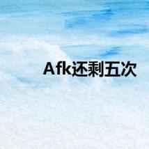 Afk还剩五次