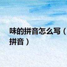 味的拼音怎么写（味的拼音）