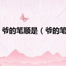 爷的笔顺是（爷的笔顺）