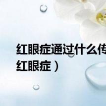 红眼症通过什么传染（红眼症）