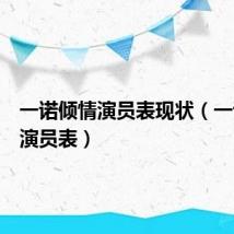 一诺倾情演员表现状（一诺倾情演员表）