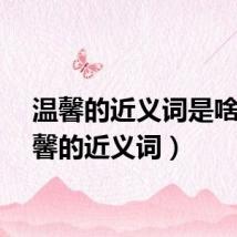温馨的近义词是啥（温馨的近义词）