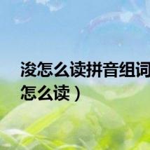 浚怎么读拼音组词（浚怎么读）