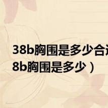 38b胸围是多少合适（38b胸围是多少）