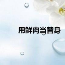 用鲜肉当替身