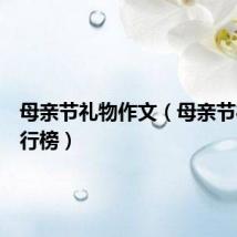 母亲节礼物作文（母亲节礼物排行榜）
