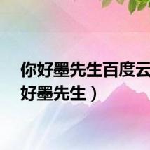 你好墨先生百度云（你好墨先生）
