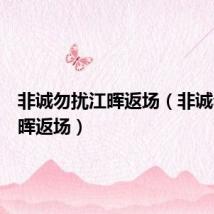 非诚勿扰江晖返场（非诚勿扰江晖返场）